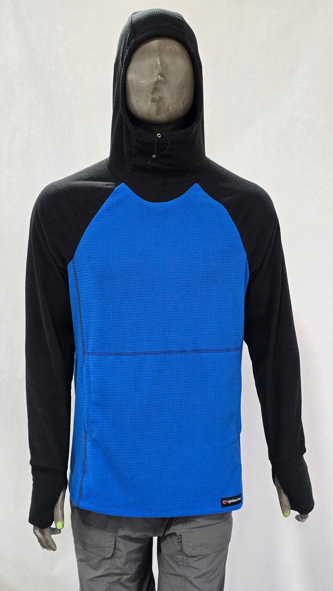 Men's Hoodie - Blue w/ Black sleeves & hood