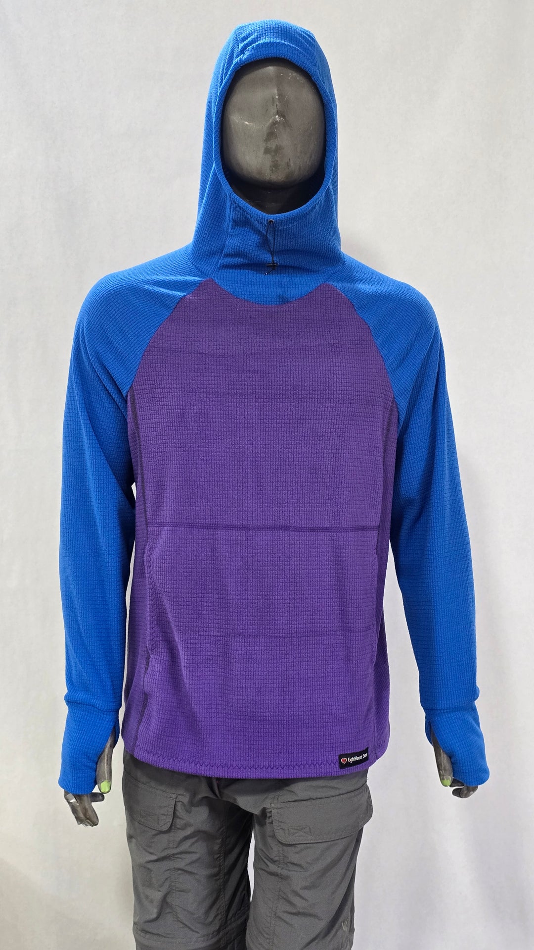 Men's Hoodie - Purple w/ Blue sleeves & hood